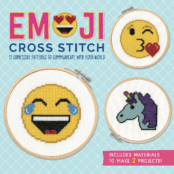 Cards Ideal for Kids Emoji Cross Stitch Charts Choose Individual or All 20 