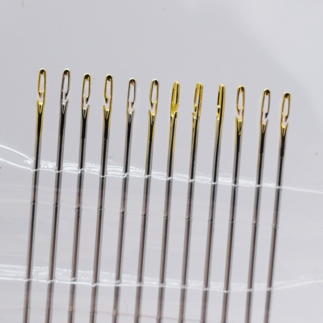 Korbond Pack of 6 Easy Threading Needles Ideal forthose with Poor Eyesight 