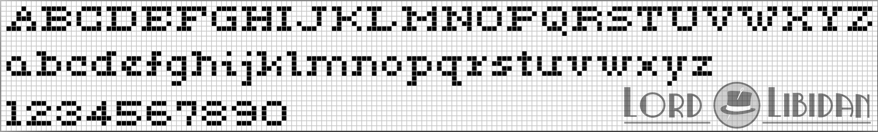 Minature Cross Stitch Alphabet Pattern Free Download By Lord Libidan