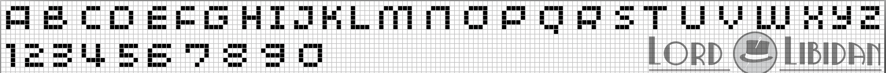 Simplified Minature Cross Stitch Alphabet Pattern Free Download By Lord Libidan