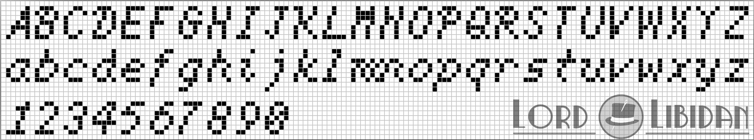 Over 50 Free Cross Stitch Alphabets & Fonts | Lord Libidan